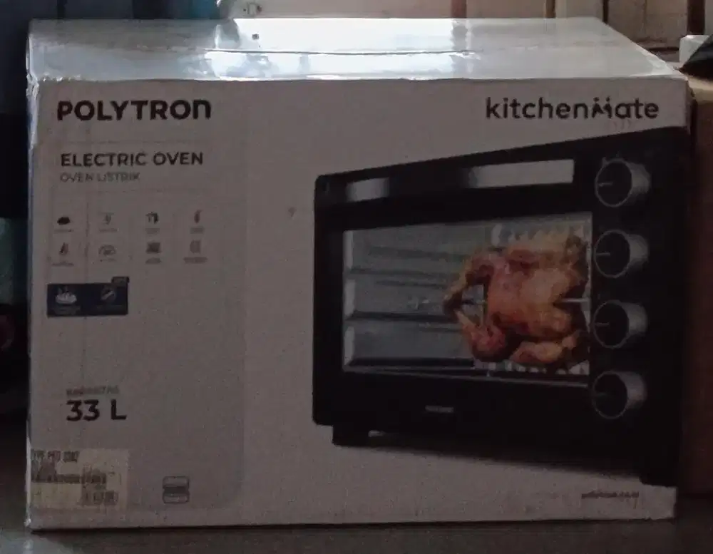 Jual oven listrik polytron 33 liter low watt (500watt)