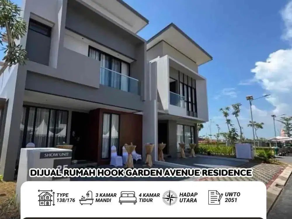 Dijual Rumah Baru Hook Garden Avenue Residence Cluster Teakwood
