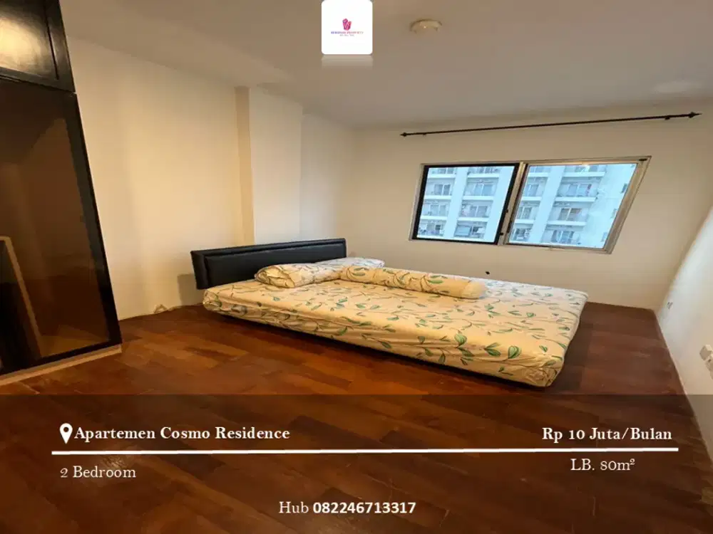 Disewakan Apartement Cosmo Residence 2BR Full Furnished