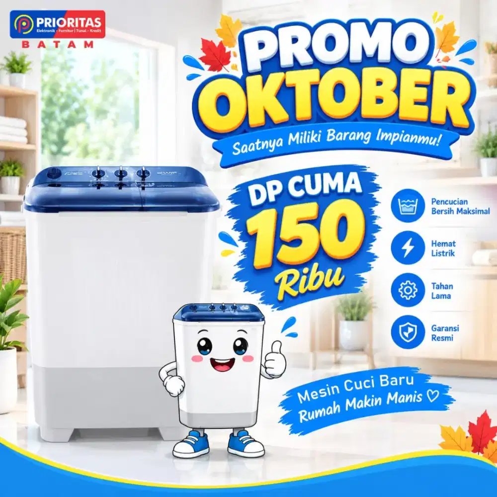 Kredit Mesin Cuci 2 Tabung Batam