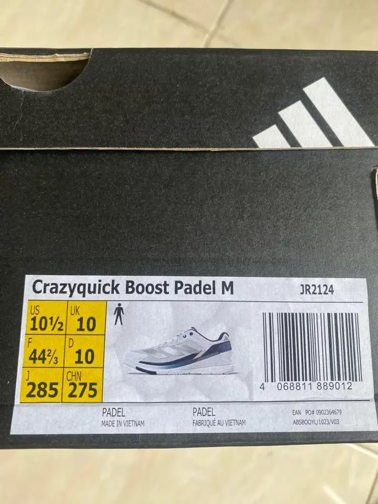 Adidas Crazyquick Boost Padel White Navy