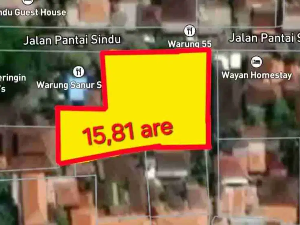 Dijual tanah premium di Sindhu Sanur