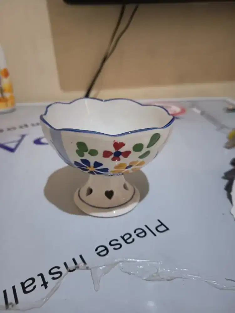 Gelas Es Buah Keramik Cina Klasik