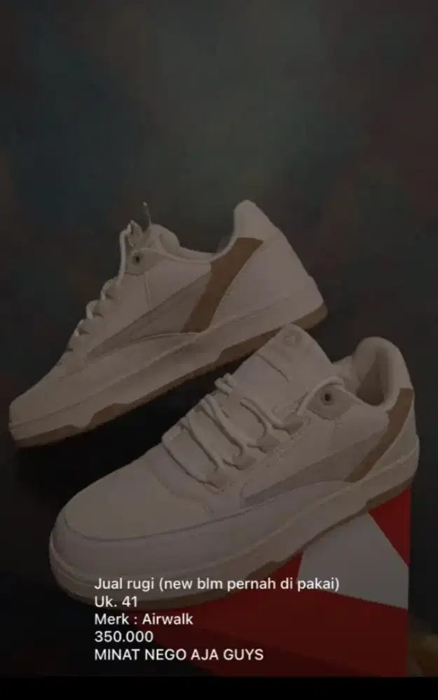 SEPATU AIRWALK BARU GAPERNA DIPAKE SAMA SEKALI SIZE 41