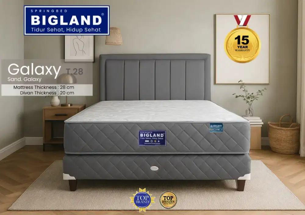 Jual kasur Bigland Uk 2x1 m dan 1.6x2 m baru