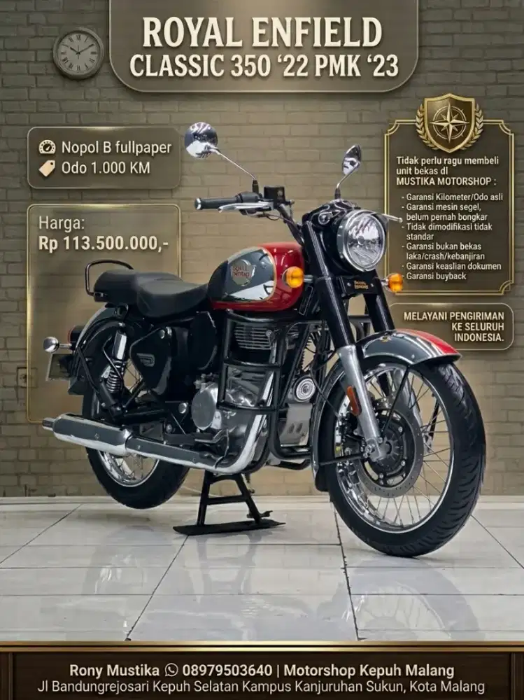 LIKE NEW CONDITION‼️ ROYAL ENFIELD CLASSIC 350 TH 2023 ODO 1RB PERAK