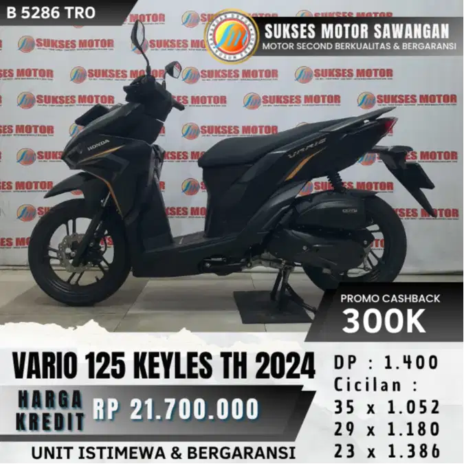 MULUS HONDA NEW VARIO 125 CBS ISS TH 2024 KEYLES GEN2 BISA CASH KREDIT