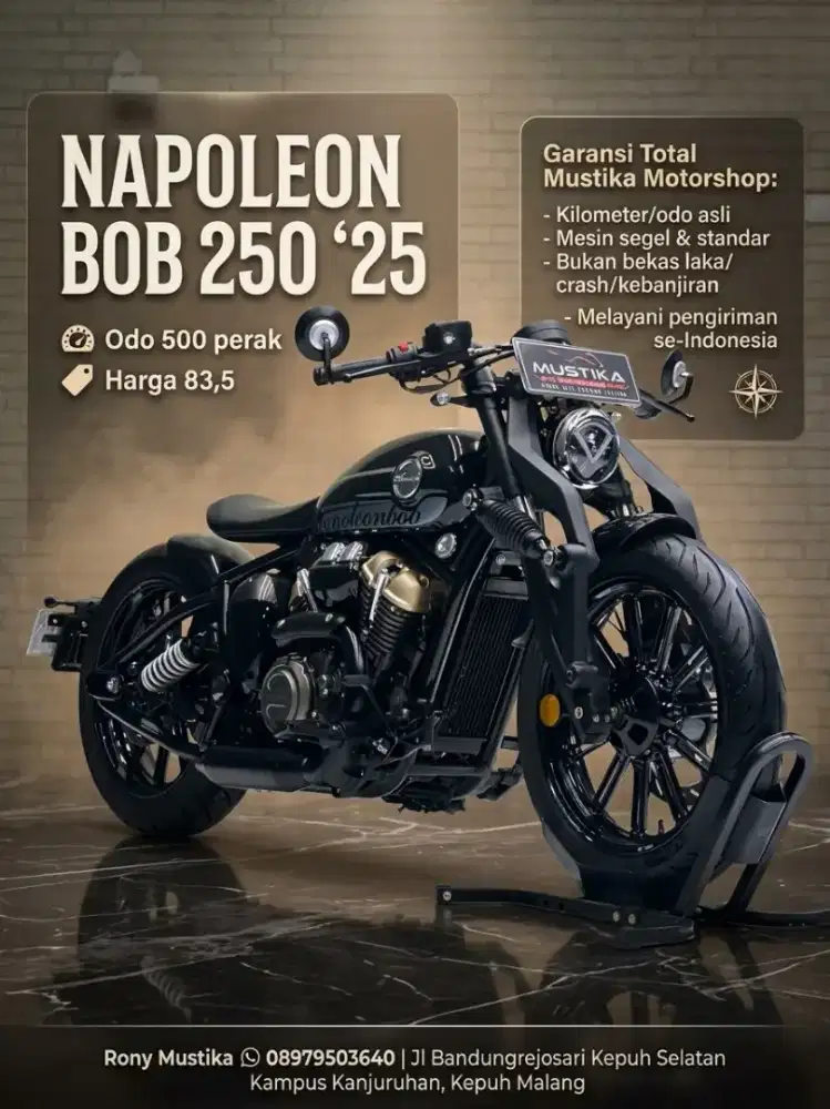LIKE NEW CONDITION‼️ KEEWAY BENDA NAPOLEON BOB 250 TH 2025 ODO 500 KM