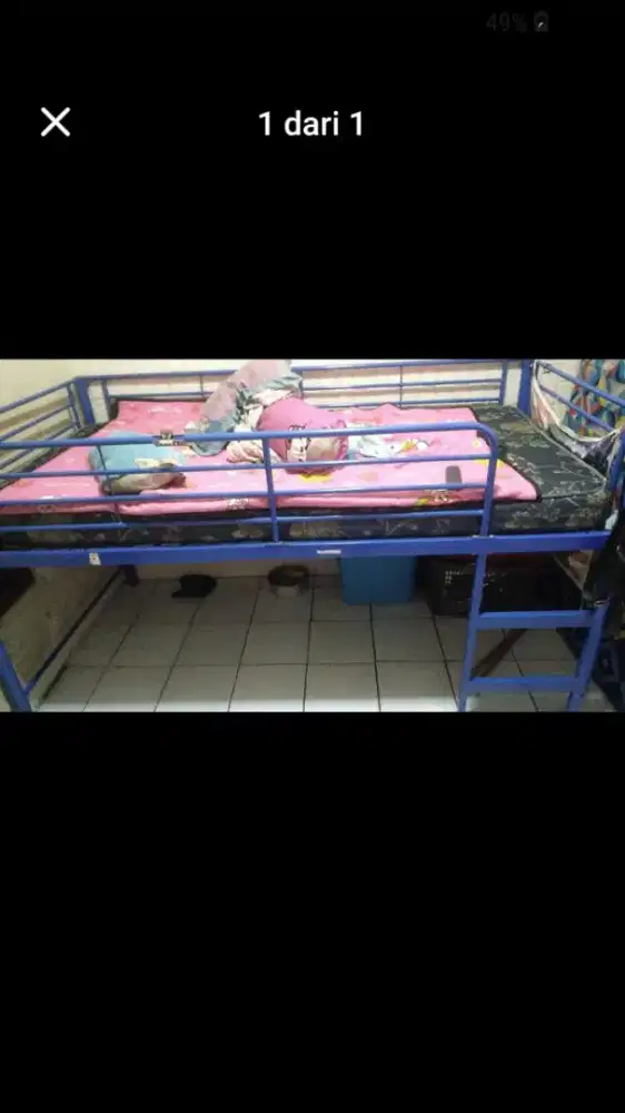 Tempat tidur anak/dewasa single
