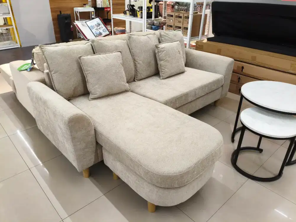 Selma Morel Sectional Sofa – Beige