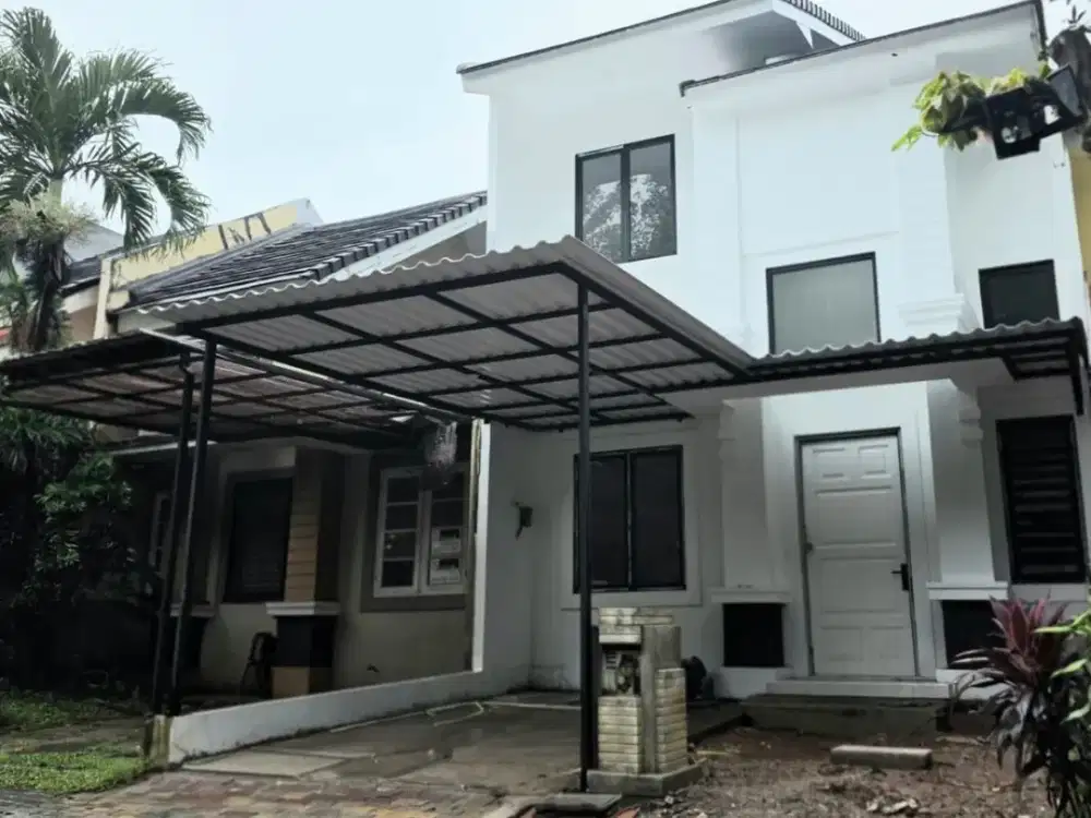 Dijual Rumah Baru 2 Lantai  dekat Stasiun Rawa Buntu & Akses Tol di Cluster Santiago De Latinos
