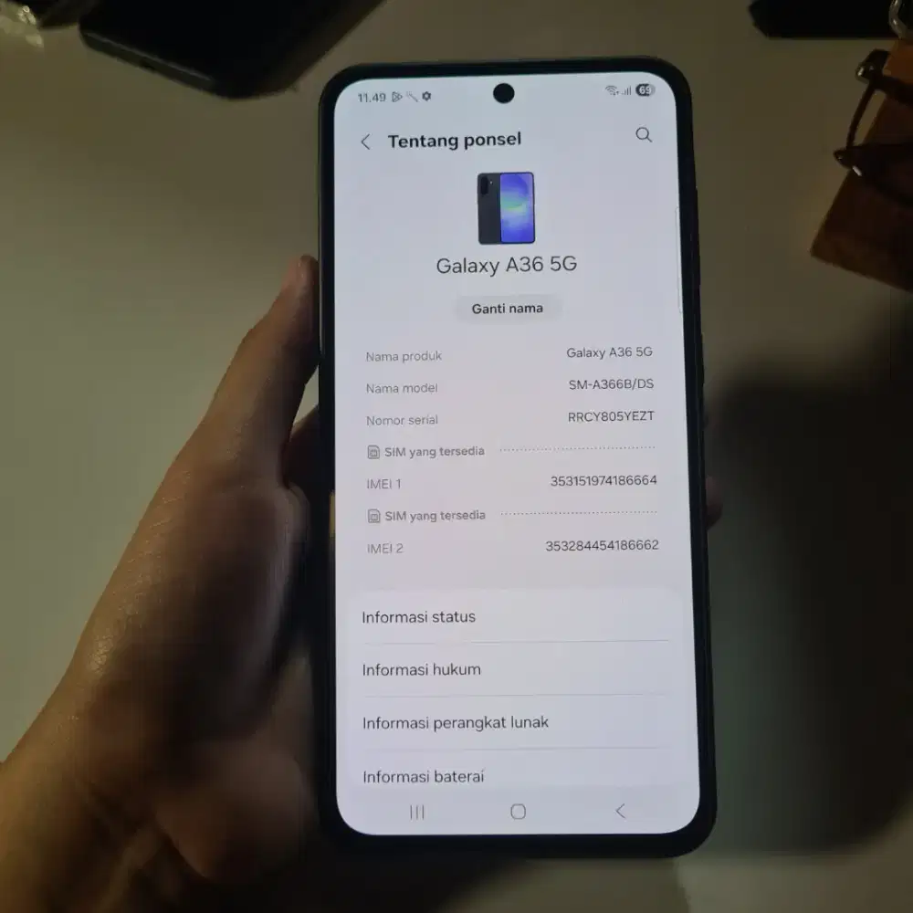 Samsung Galaxy A36 5G 8/256GB SEIN Unit Only – Mulus Siap Pakai