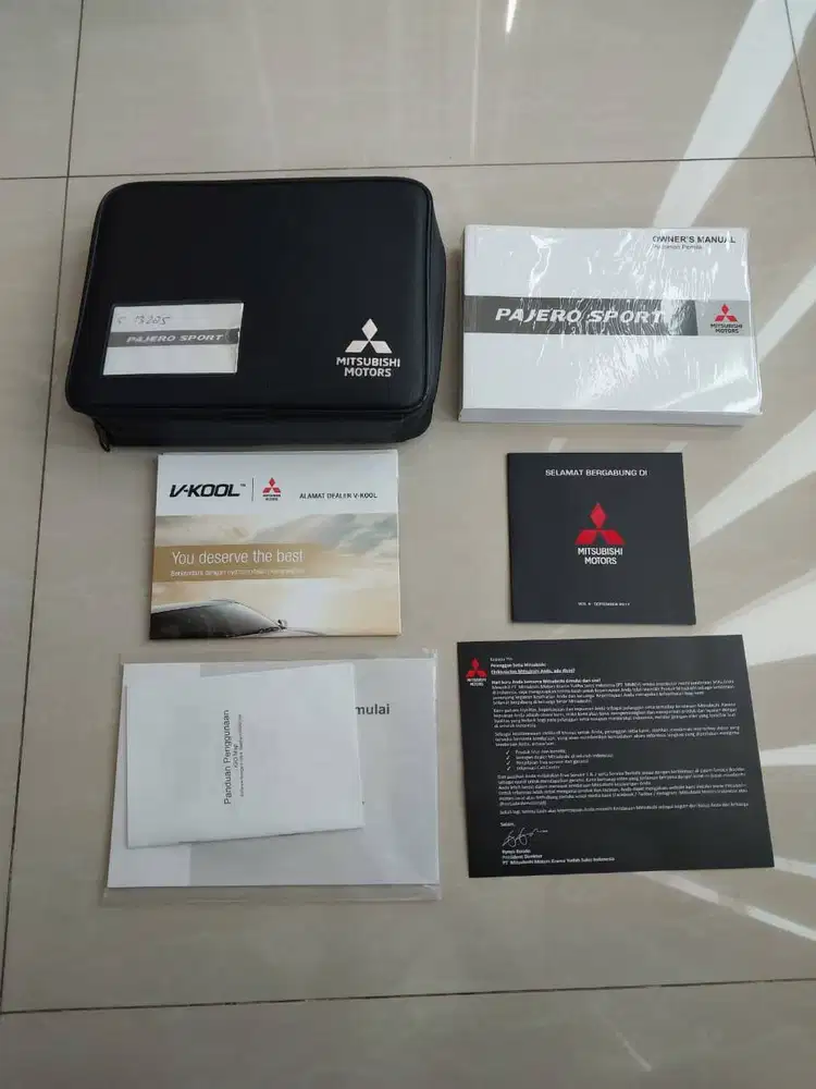 Manual Book Mitsubishi Pajero Sport Dakar 2018 Lengkap + Bag