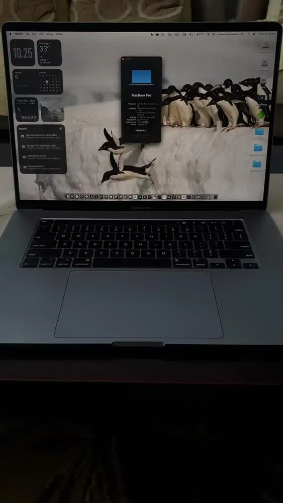 Macbook Pro 2019 16 in RAM 32 NVMe 512GB