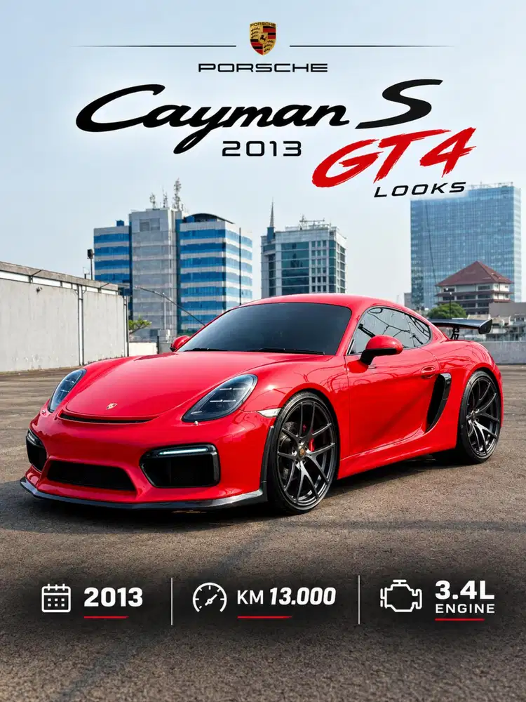 Porsche Cayman S 2014 AT Matic GT4 KM RENDAH