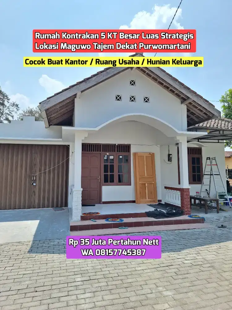 RUMAH COCOK BUAT KANTOR / USAHA / HUNIAN STRATEGIS LUAS BESAR 5 KT
