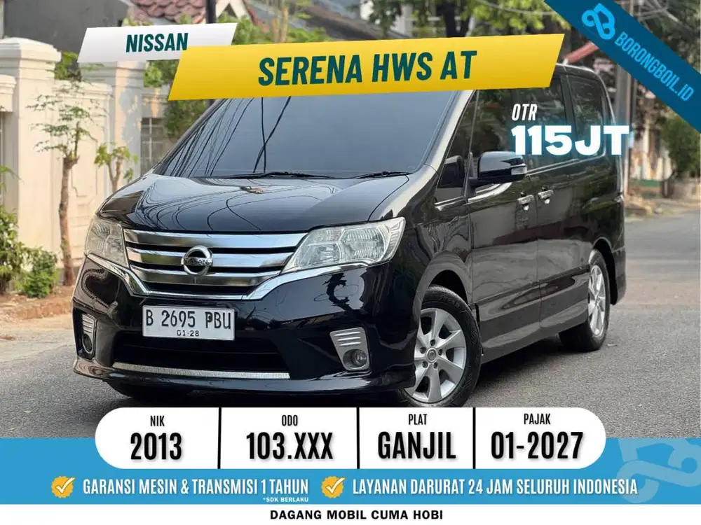 [ TERMURAH ] Nissan Serena HWS AT 2013 Hitam Metalik