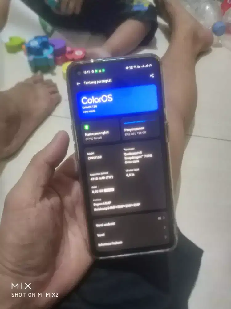 DI JUAL CEPAT HP OPPO RENO 5 8/128GB NEGO TIPIS HP CHARGER ORI