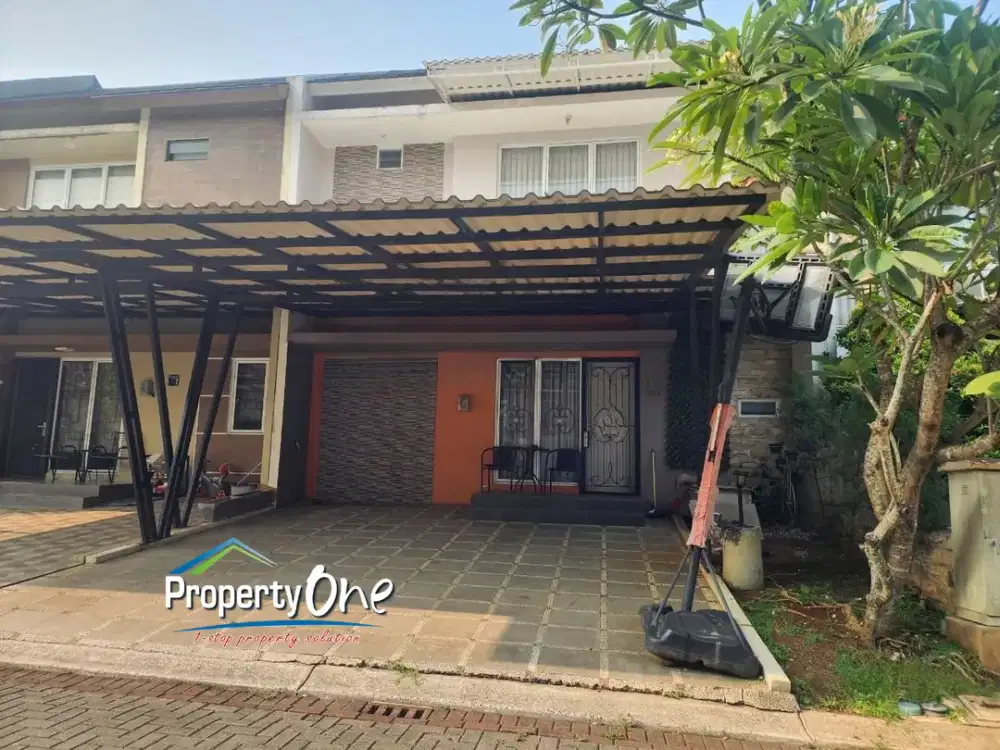 Jual Rumah 2 Lantai Full Furnished di Serpong Lagoon, SHM On Hand, Carport 2 Mobil, Bonus 3 AC, Dekat Stasiun Rawa Buntu, KRL Cisauk & Kawasan BSD