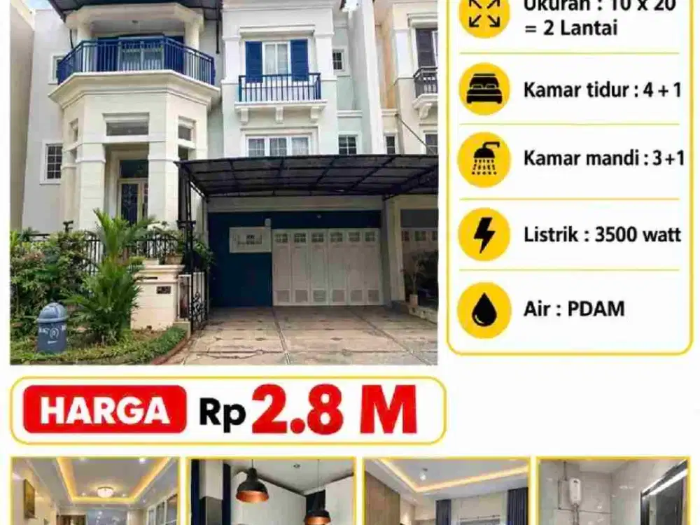 Dijual Rumah 2 lantai di Perum. Citraland Celebes Makassar