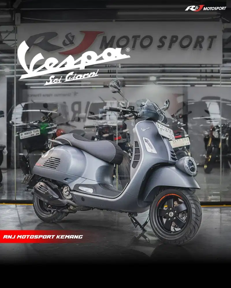 Vespa Sei Gorni 150 ABS Nik 2023 Odo 1.000an KM Knalpot Original