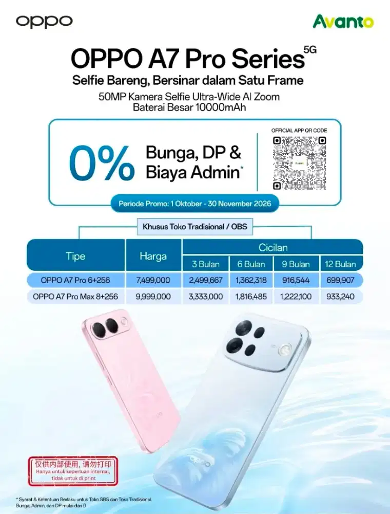 OPPO A7 Pro cicilan/cash