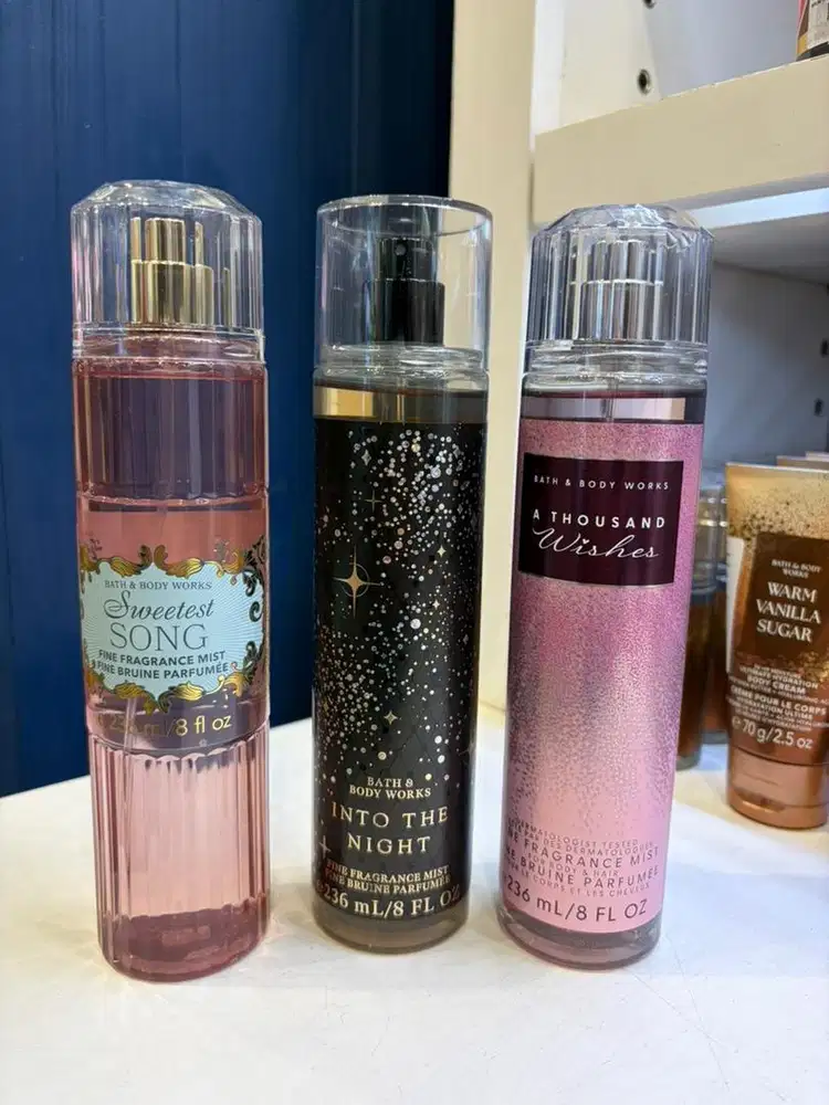 fragrance mist bbw / bath&body works into the night new