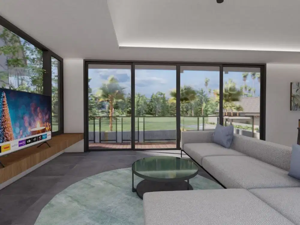Villa 3 Kamar Tidur Eksklusif di Ubud. Pemandangan Sawah Abadi, Lokasi Seberang Pepito, Belakang Frestive