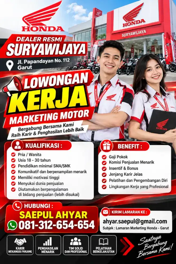 Lowongan kerja marketing motor