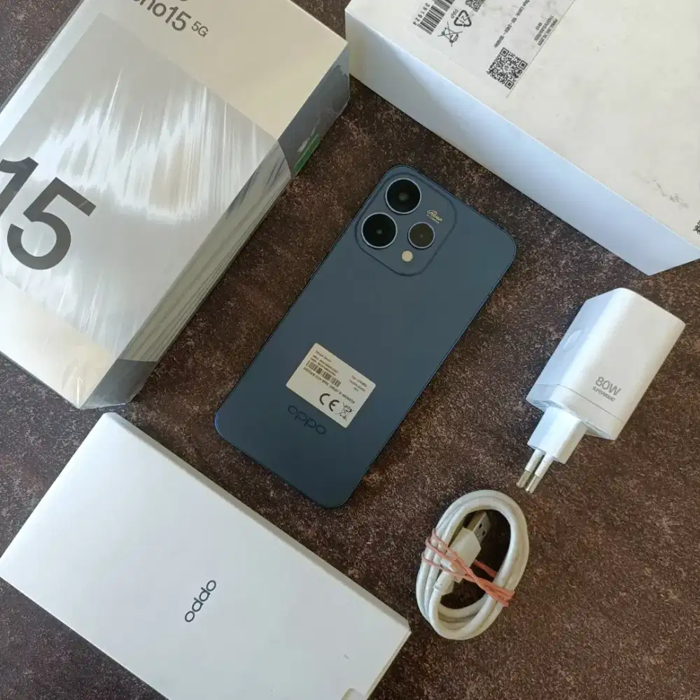 Oppo Reno 15 5G, Mulus 98% Lengkap Fullset Original Bawaan Pabrik