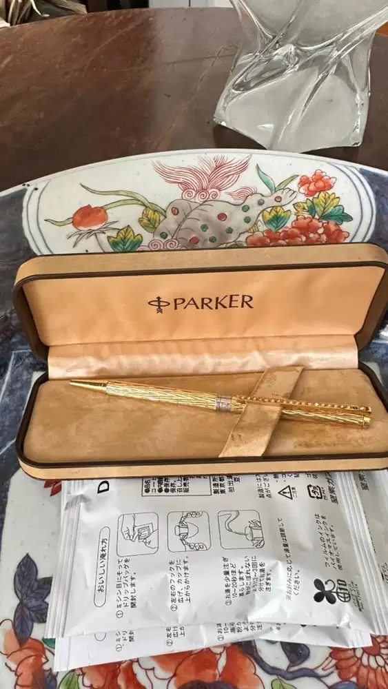 [Kolektor Item] Pulpen Vintage PARKER 180 Encorce Gold Plated France