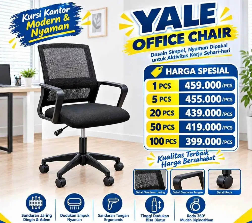 Kursi kantor lebih murah