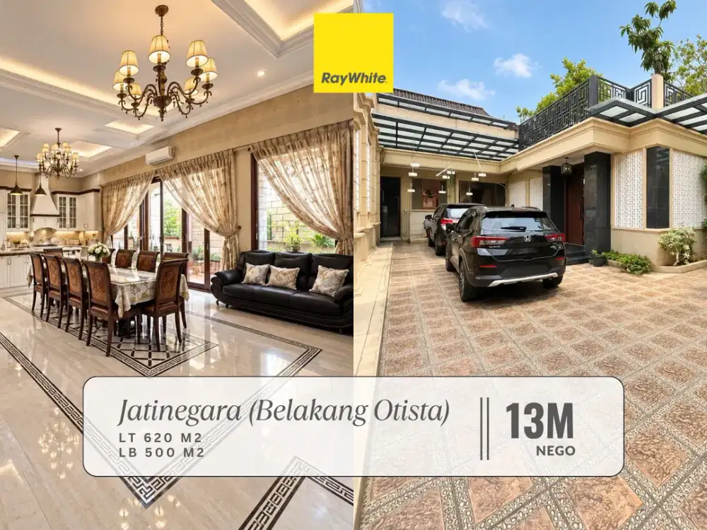 Rumah Dijual di Jatinegara Belakang Otista, Mewah dan Full Furnished di dalam Komplek Siap Huni