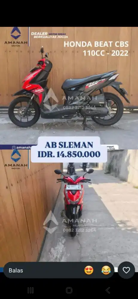 Honda beat cbs th 2022 ab
