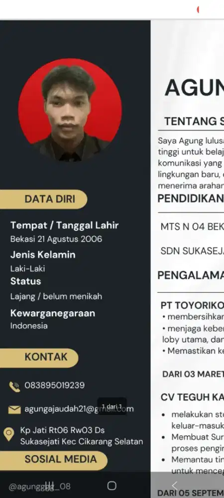 Nyari kerja part time