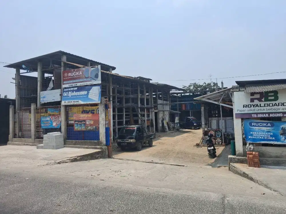 dijual tanah berikut toko bangunan