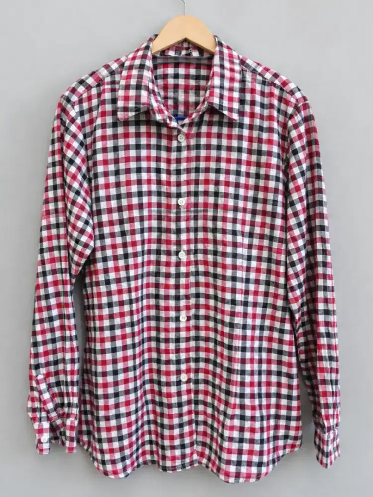 Kemeja Lengan Panjang Uniqlo Gingham