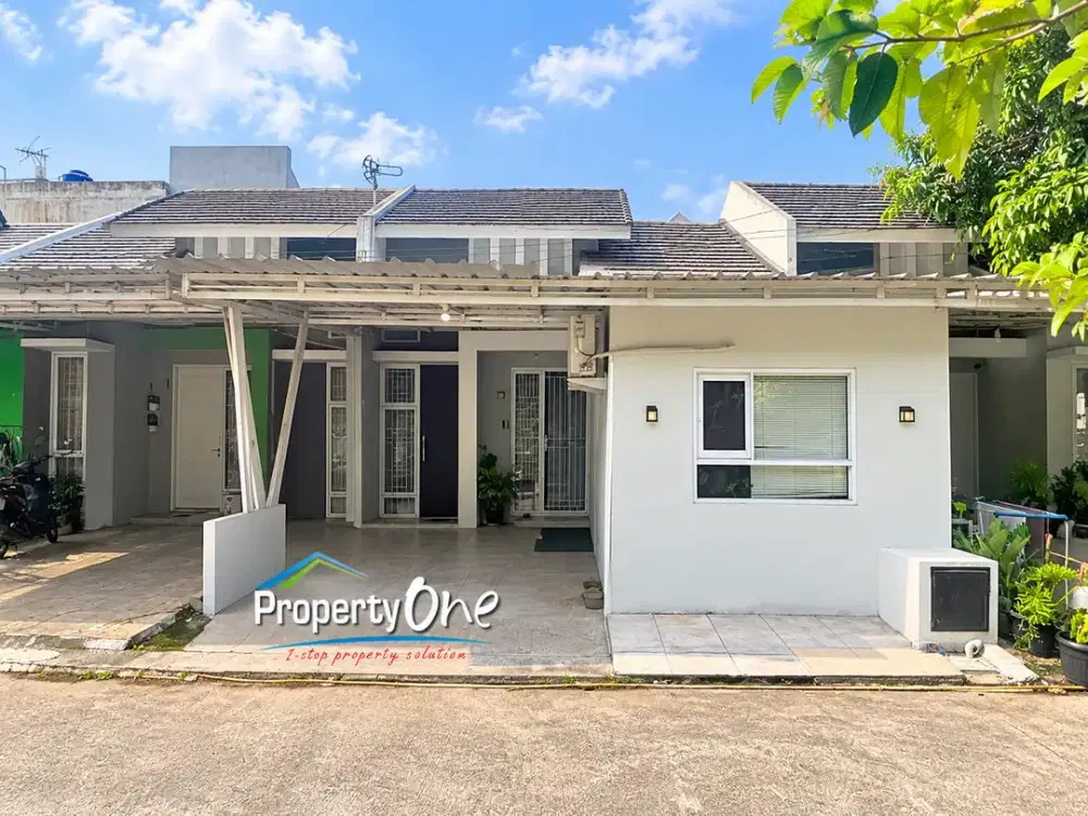 Jual Rumah 1 Lantai Semifurnished Siap Huni di  Serpong Garden, SHM, Lokasi Strategis Dekat Akses  KRL Cisauk, Pintu Tol BSD-Jakarta & AEON Mall BSD