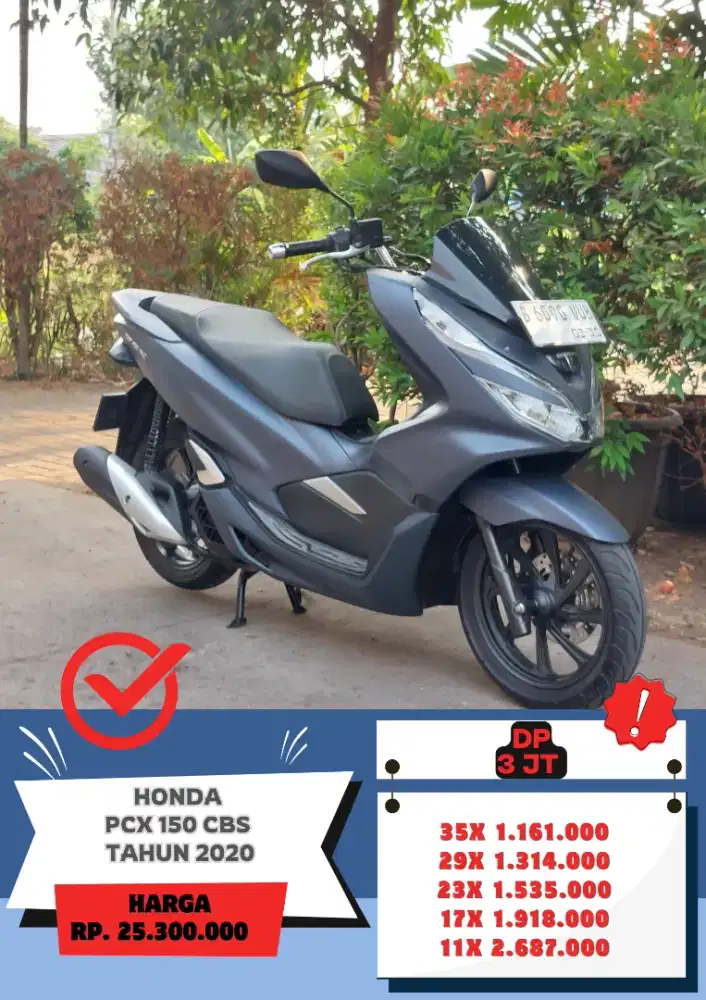 Honda PCX 150 CBS Tahun 2020 Istimewa KM 3000 Gress