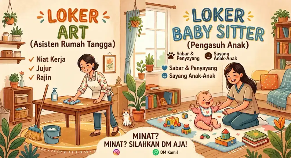 Loker art dan baby sitter,proses cepat tanpa ribet