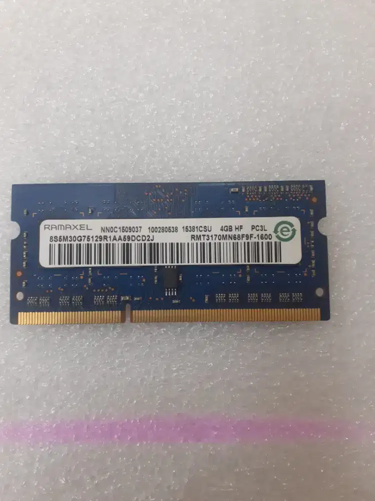 Ram laptop 4gb Ddr3L Pc 12.800