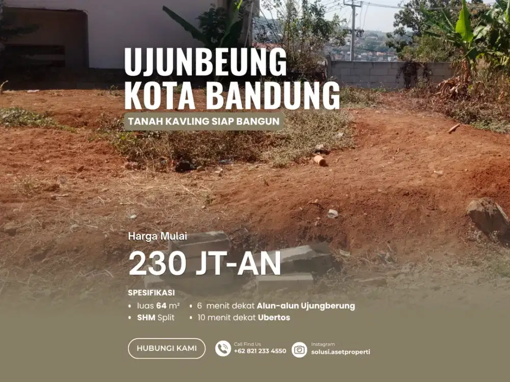 Kavling Tanah Strategis 64 m² Cinangka, Pasirwangi Ujungberung Kota Bandung