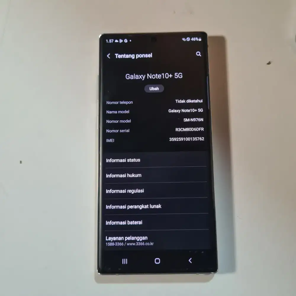 Samsung Galaxy Note 10+ 5G RAM 12GB / Internal 256GB – WiFi Only