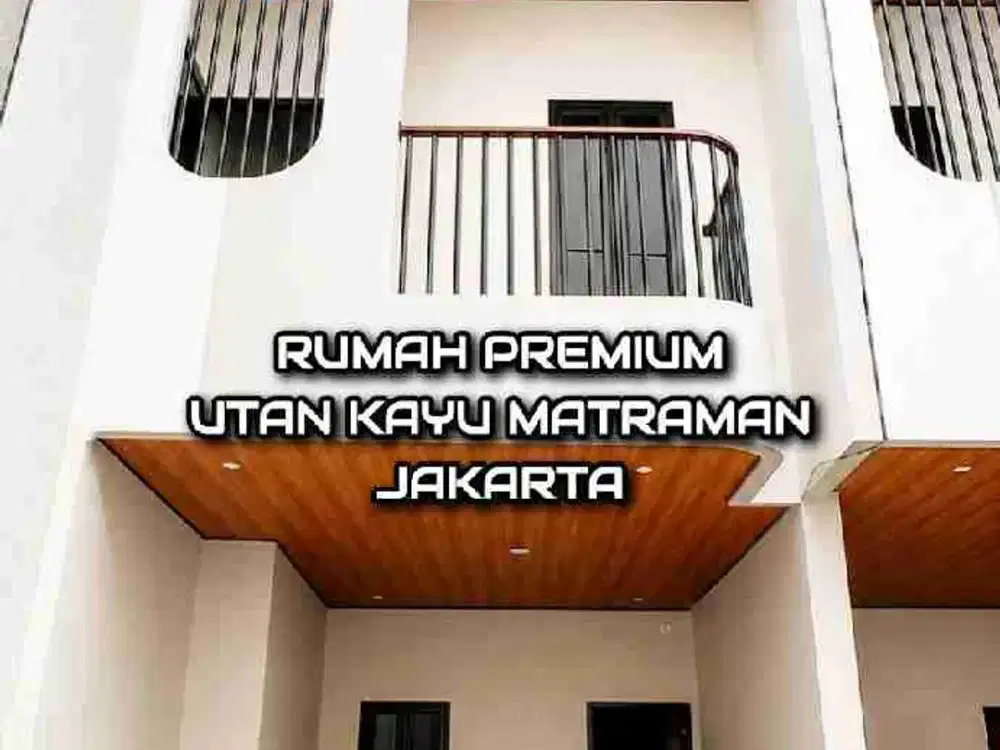 Jual Rumah Modern Matraman Utan Kayu Jakarta SHM PBG Akses Dua Mobil