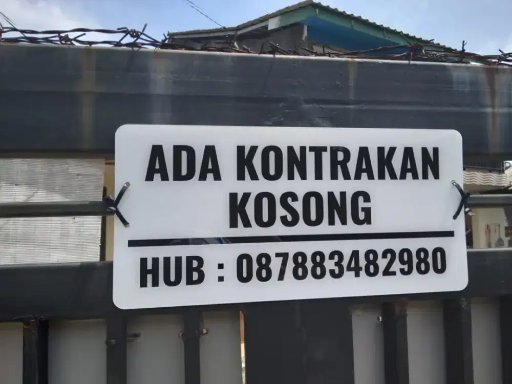 Dikontrakkan (Bersih, aman, nyaman, tenteram)