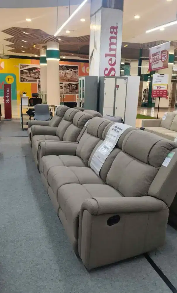 lelang sofa santai murah ex display
