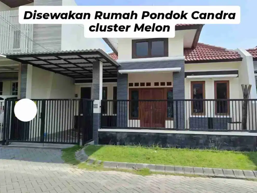 DISEWAKAN Rumah Pondok Tjandra, cluster Melon