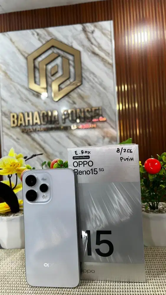 Oppo Reno 15 5G Ram 8+8/256Gb Fullset Mulus 100%