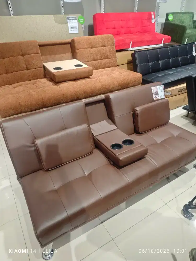 Sofabed aesthetic dengan cup holder