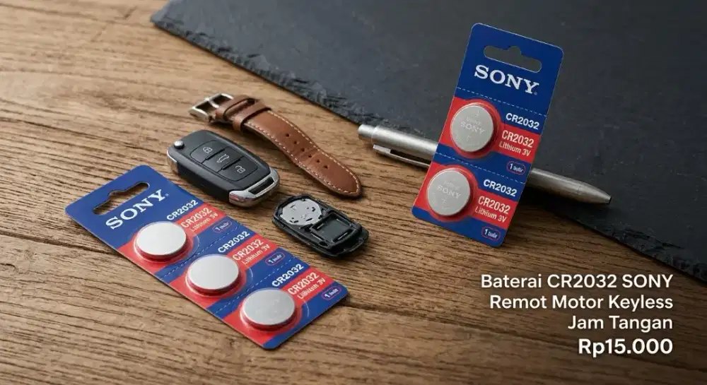 Baterai CR2032 CR 2032 Baterry SONY Remot Motor Keyless Jam Tangan